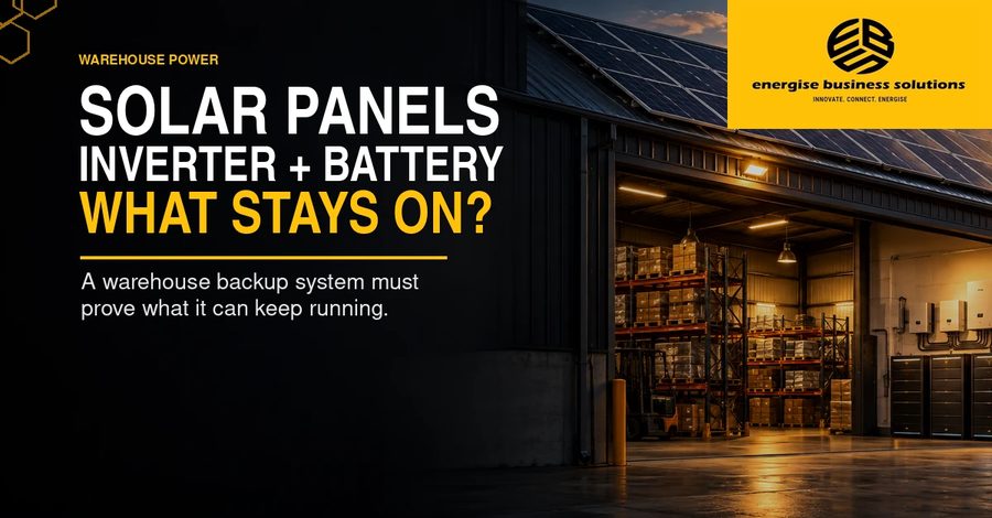 Solar panels, inverter and battery: what stays on?