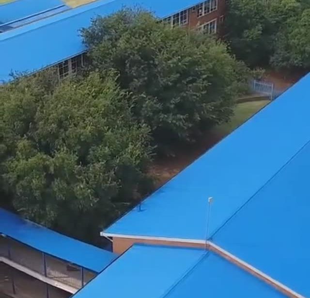 Aerial view of Riverside High School