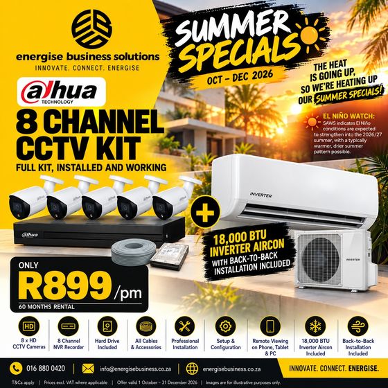 Dahua 8-Channel CCTV Kit summer special flyer