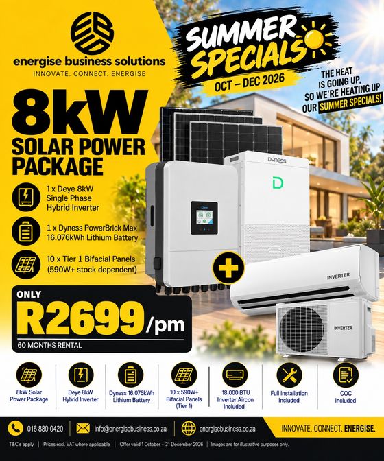 8 kW Solar Power Package summer special flyer